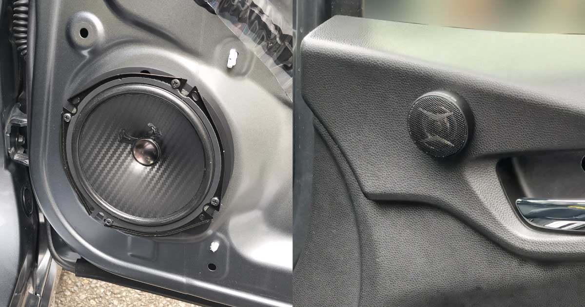 シャトル（GP7）のFスピーカーをセパレートタイプの社外品に交換